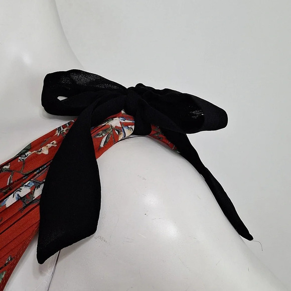 Lulus Such Sophistication Cottagecore Floral Print Pleated Bohemian Maxi Dress M - Picture 10 of 12